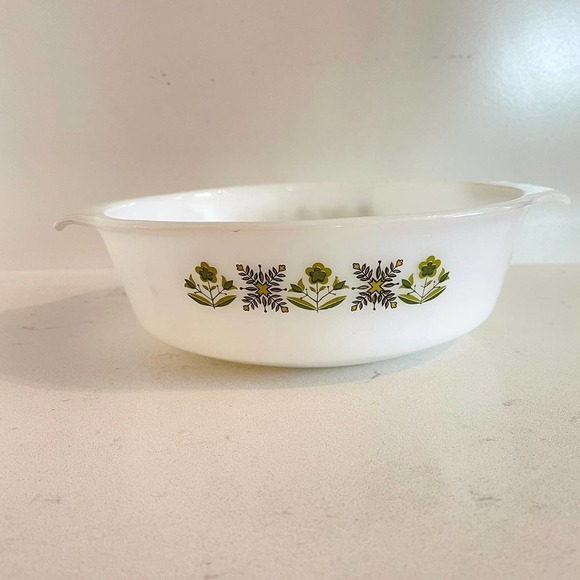 Fire King Other - Fire King, Anchor Hocking Meadow Green 1.5q Glass Casserole Dish